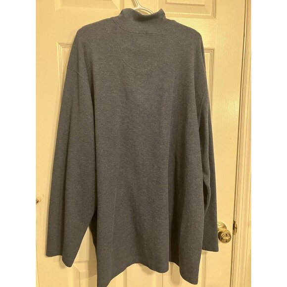 Joseph Abboud Mens 3XLT Pullover Sweater 1/4 zip VGC Gray - Picture 3 of 3